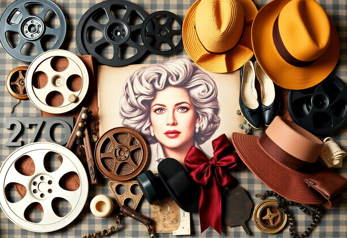 Collage tribute to Diane Keaton showcasing her film career and fashion.