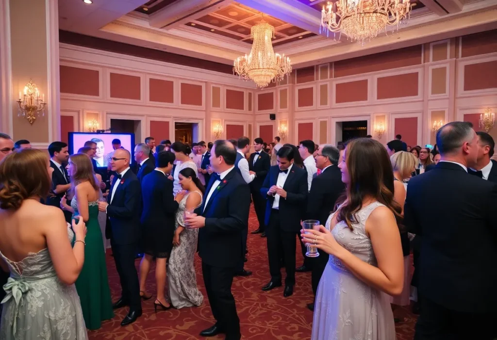 Guests attending the Night of Hope Gala at the Beverly Hills Hotel