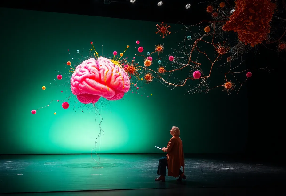 'UnRavelled' poster showcasing themes of frontotemporal dementia.